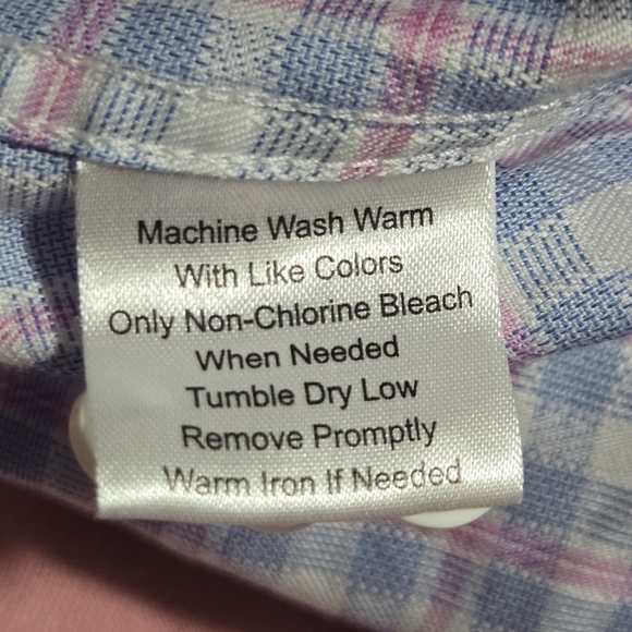 Pronto UOMO Men's Cotton Non Iron Slim Fit Plaid Button Down Shirt Size 18 32/33 - Picture 7 of 8